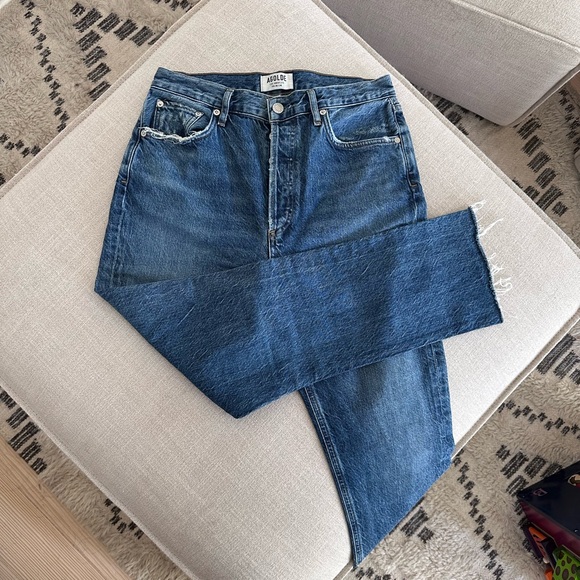 Agolde Riley High Rise Crop - Picture 2 of 7